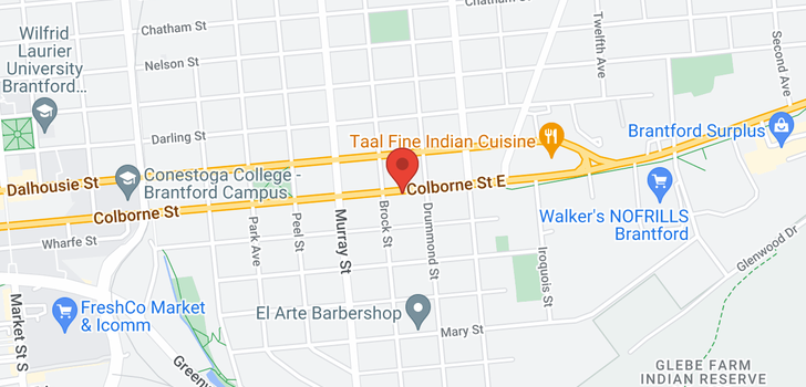 map of 481 COLBORNE Street